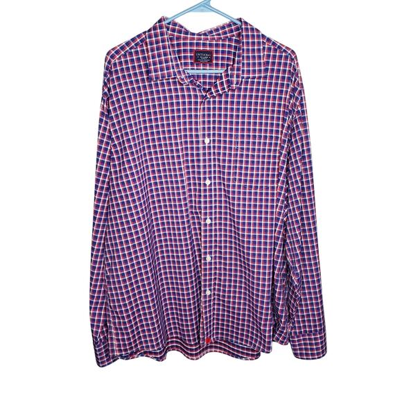 Untuckit XXL Relaxed Fit Stuhlmuller Performance Long Sleeve Button Down Shirt - Picture 1 of 15
